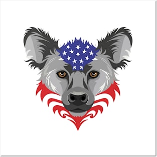 American hyena Posters and Art